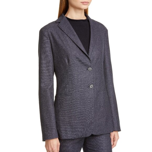 FABIANA FILIPPI Checkered Stretch Wool Blazer - Picture 3 of 9